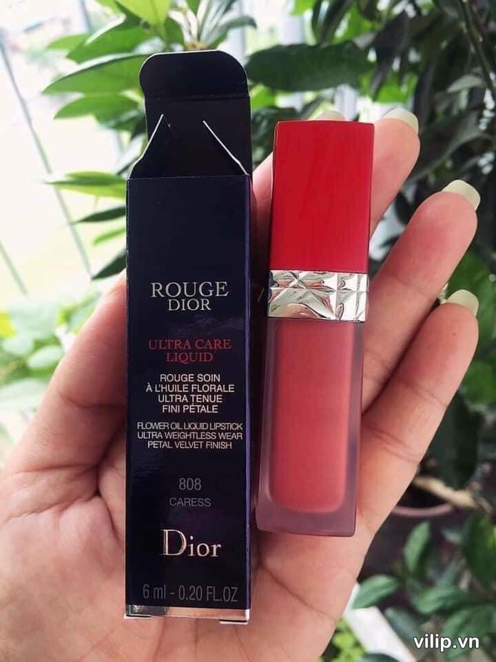 Son Dior Kem Rouge Ultra Care Liquid Matte 808 – Màu Đỏ Hồng Đất 36