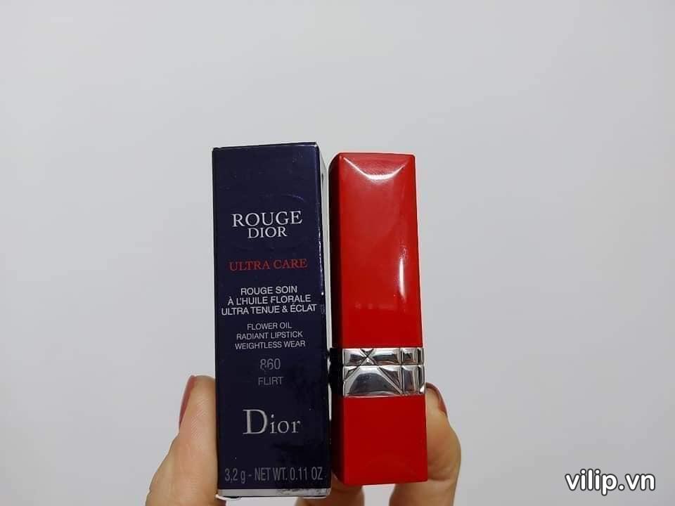 Son Dior Ultra Rouge 860 Vỏ Đỏ – Màu Đỏ Hồng 51