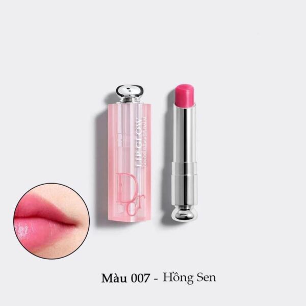 Son Dưỡng Dior Addict Lip Glow Màu Raspberry 007 – Màu Hồng Cánh Sen 31