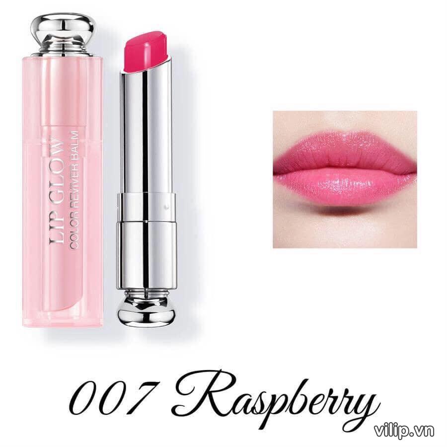 Son Dưỡng Dior Addict Lip Glow Màu Raspberry 007 – Màu Hồng Cánh Sen 34