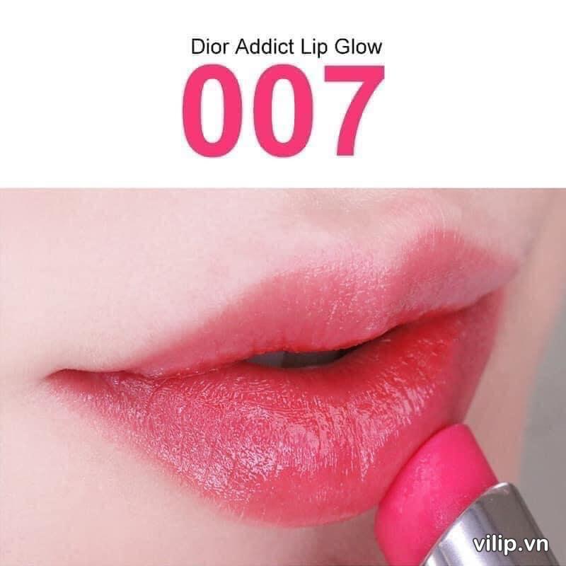 Son Dưỡng Dior Addict Lip Glow Màu Raspberry 007 – Màu Hồng Cánh Sen 36