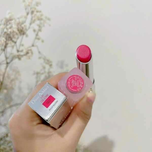 Son Dưỡng Dior Addict Lip Glow Màu Raspberry 007 – Màu Hồng Cánh Sen 43