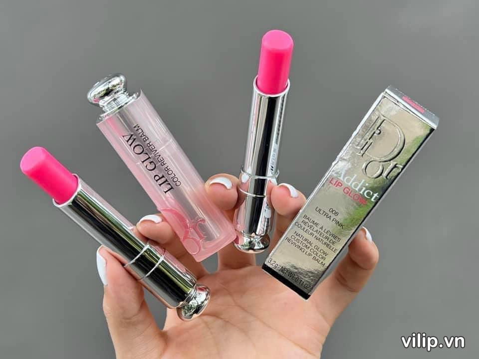 Son Dưỡng Dior Addict Lip Glow Ultra Pink 008 – Màu Hồng Dâu 46