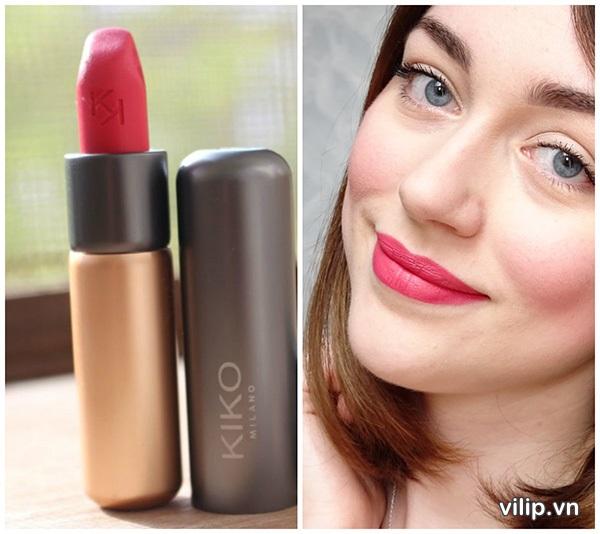 Son KiKo Velvet Passion Matte Lipstick 304 Warm Pink–Mu Hong Am 7