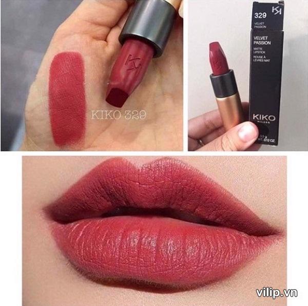 Son KiKo Velvet Passion Matte Lipstick 329 Presian Red – Do Dat 1