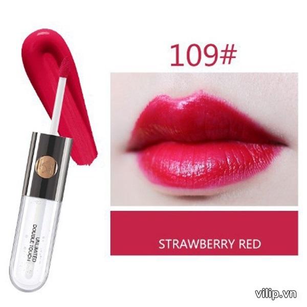 Son Kiko Unlimited Double Touch Strawberry Red 109–Mau Do Hong 1
