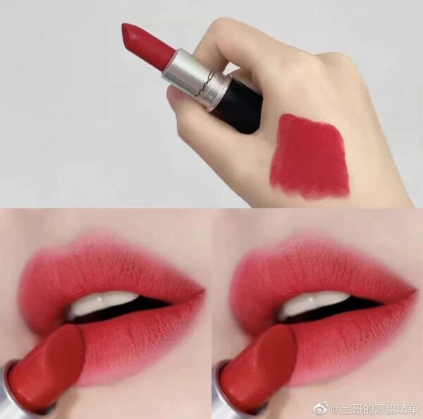 Son Mac Powder Kiss Lipstick 935 Ruby New Màu Đỏ Thuần 12