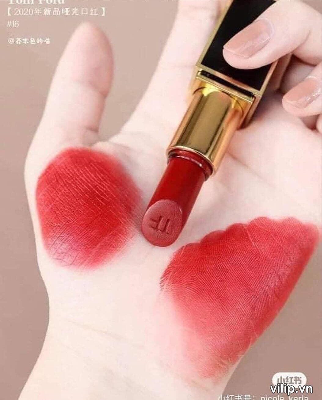 Son Tom Ford Lip Color Lipstick 16 Scarlet Rouge – Màu Đỏ Tươi | Vilip Shop  - Mỹ phẩm chính hãng