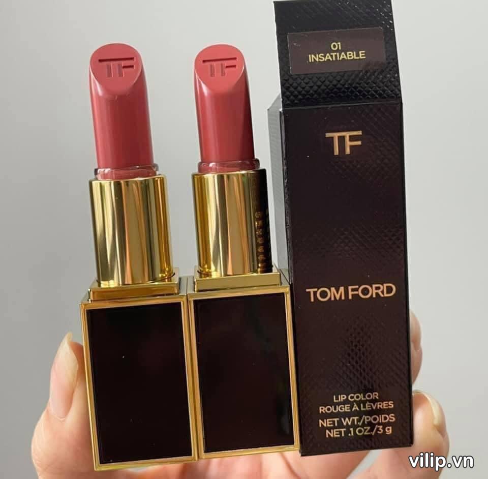 Son Tom Ford Lip Color Matte Màu 01 Insatiable - Màu hồng cam