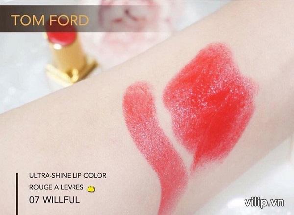 Son Tom Ford Ultra Shine Lip Color WillFul 07 – Màu Đỏ Hồng Đào | Vilip  Shop - Mỹ phẩm chính hãng
