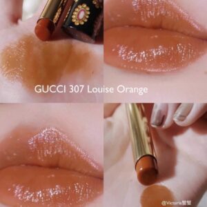 Son Gucci Rouge De Beauté Brillant Louise Orange 307 (bản Giới Hạn) Màu Cam Cháy 50