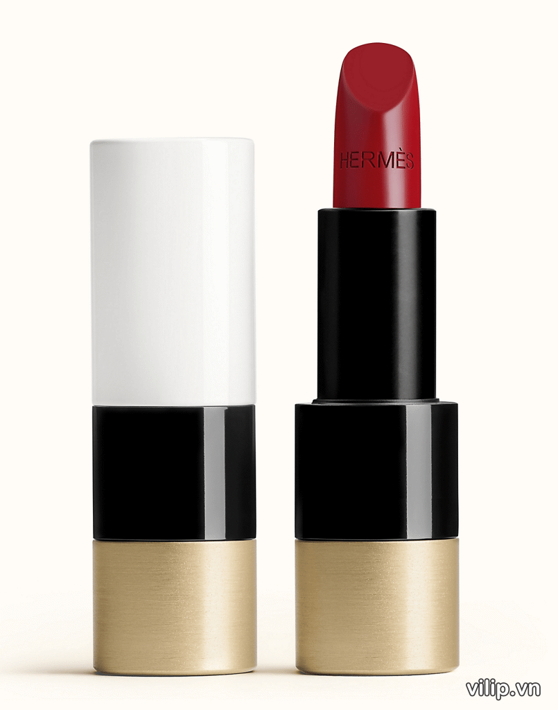 Son Rouge Hermès Satin Lipstick 85 Rouge H Màu Đỏ Mận 50
