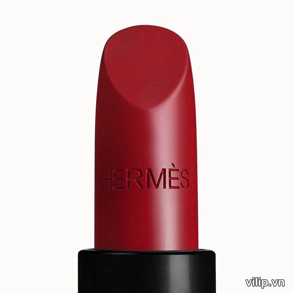 Son Rouge Hermès Satin Lipstick 85 Rouge H Màu Đỏ Mận 55