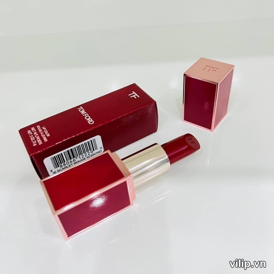 Son Tom Ford Lip Color Limited Edition 16 Scarlet Rouge Vỏ Đỏ (Bản Giới  Hạn) – Màu Đỏ Thuần | Vilip Shop - Mỹ phẩm chính hãng