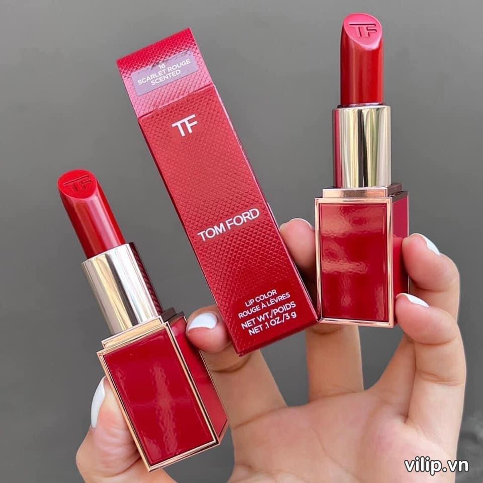 Son Tom Ford Lip Color Limited Edition 16 Scarlet Rouge Vo Do – Mau Do Thuan 12