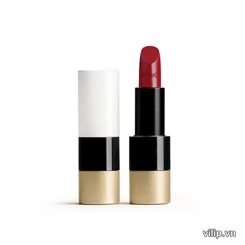 Son Rouge Hermès Satin Lipstick 85 Rouge H - Màu đỏ mận