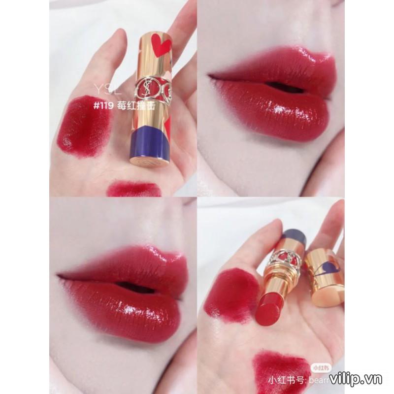 ysl rouge volupte shine collector i love you light me red 119 6