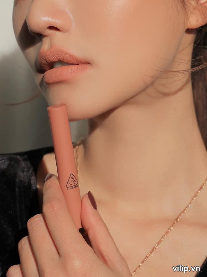 Son 3CE Slim Velvet Lip Color Focus – Mau Cam Nude 9