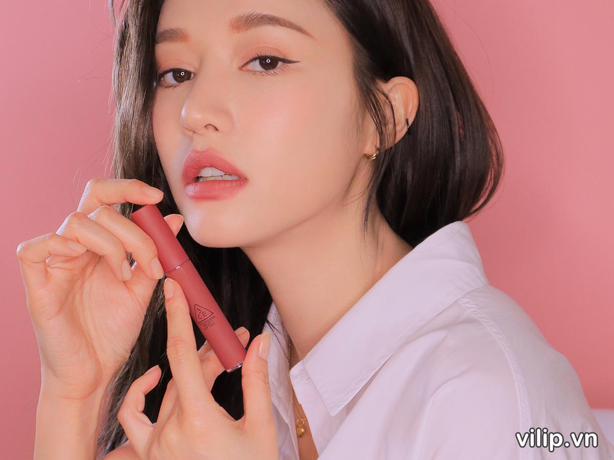 Son 3CE Slim Velvet Lip Color Snow Glass – Mau Hong Dat 1