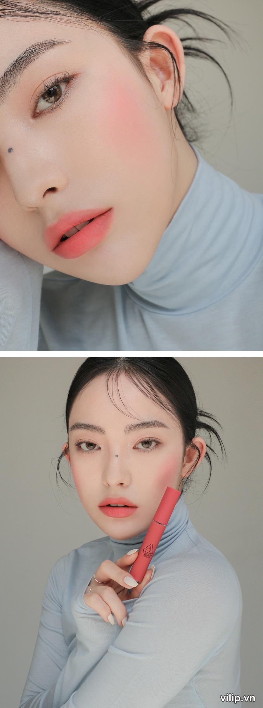Son 3CE Slim Velvet Lip Color Snow Glass – Mau Hong Dat 2