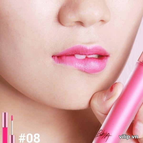 Son Bbia last velvet lip tint Version 2 Pink Attack 08 - Màu Hồng Cánh Sen