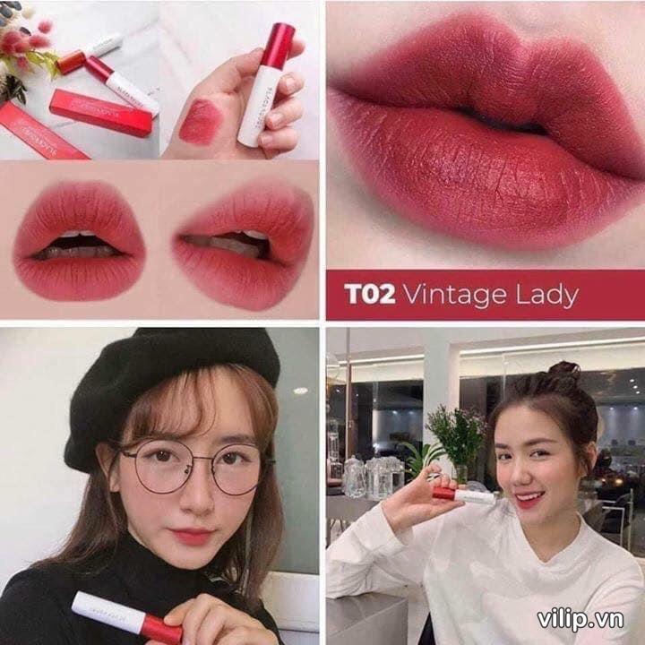 Son Black Rouge Cotton Lip Color Vintage Lady T02 – Mau Do Hong Dat 1