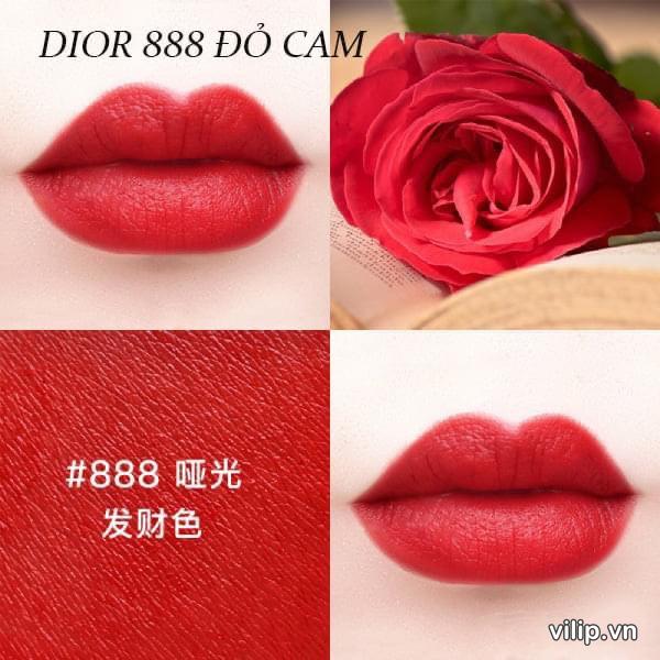 Son Dior Rouge Dior Strong Matte 888 Màu Đỏ Cam  25