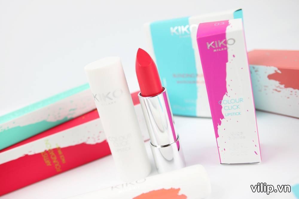 Son Kiko Colour Click Lipstick 03 Clamorous Strawberry – Mau Do Hong 4
