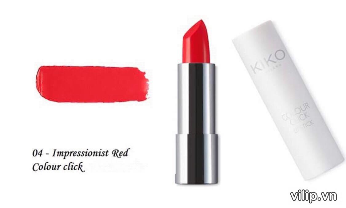 Son Kiko Colour Click Lipstick 04 Impressionist Red Mau Do Thuan 1 1