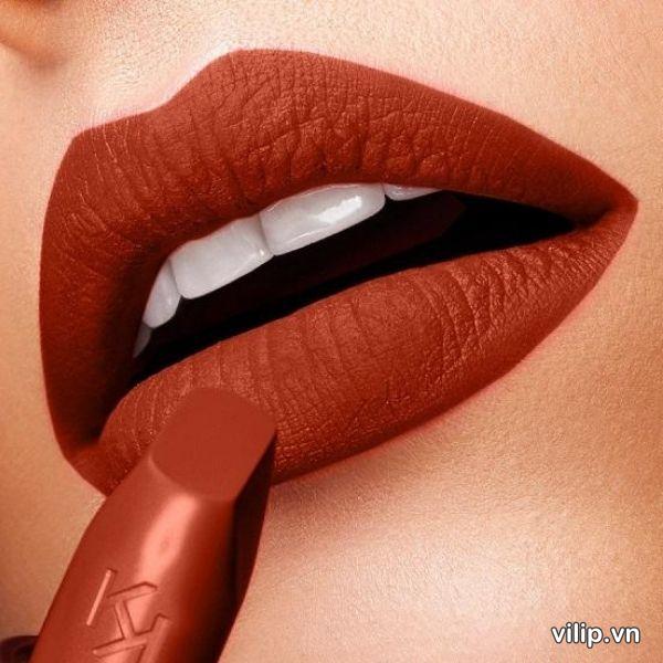 Son Kiko Velvet Passion Matte Lipstick 339 Reddish Brown - Màu Đỏ Đất