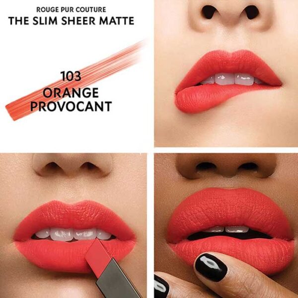 Son Ysl Rouge Pur Couture The Slim Sheer Matte Màu Orange Provocant 103 89