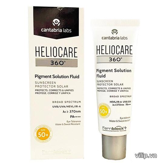 Kem Chống Nắng Heliocare 360º Pigment Solution Fluid Spf50+ Ultraligero New Dd