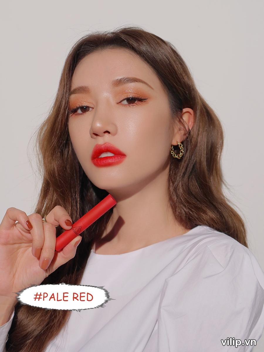 Son 3CE Slim Velvet Lip Color Pale Red Mau Do Cam Hong 3