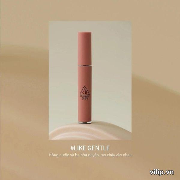 Son 3CE Velvet Lip Tint Like Gentle - Màu Cam Đất