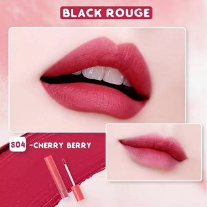 Son Black Rouge Mousse Blending Tint S04 Cherry Berry - Màu Hồng Dâu