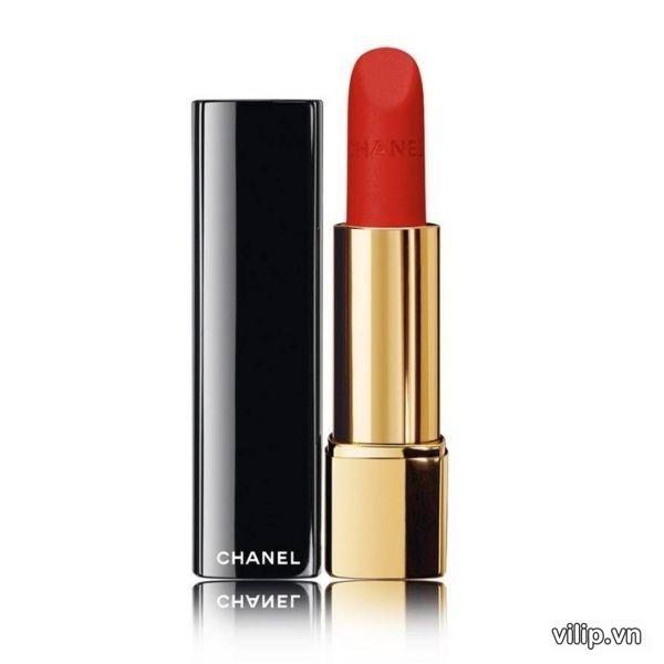 Son Chanel Allure Velvet 57 Rouge Feu - Màu Đỏ Cam
