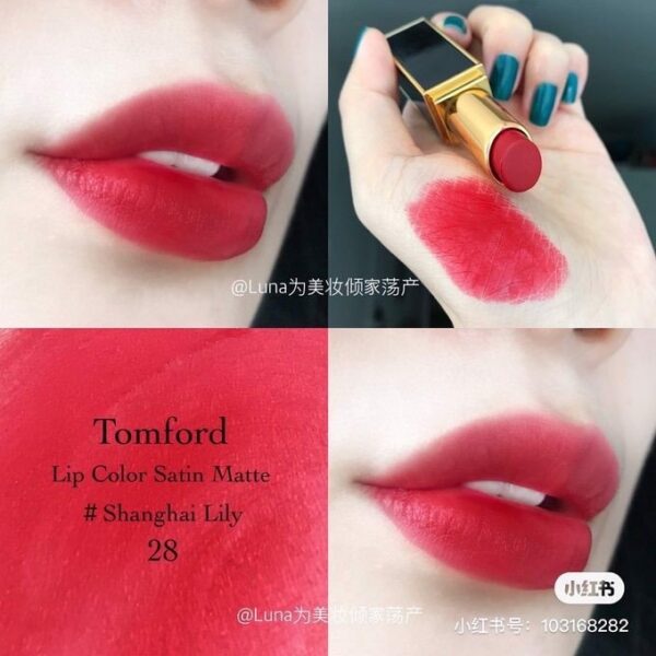 Son Tom Ford Lip Color Satin Matte 28 Shanghai Lily – Mau Do Hong Tuoi