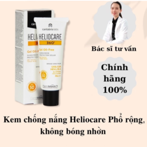 Kem Chống Nắng Heliocare 360 Gel Oil-free SPF 50 Cho Da Dầu Mụn (50ml)
