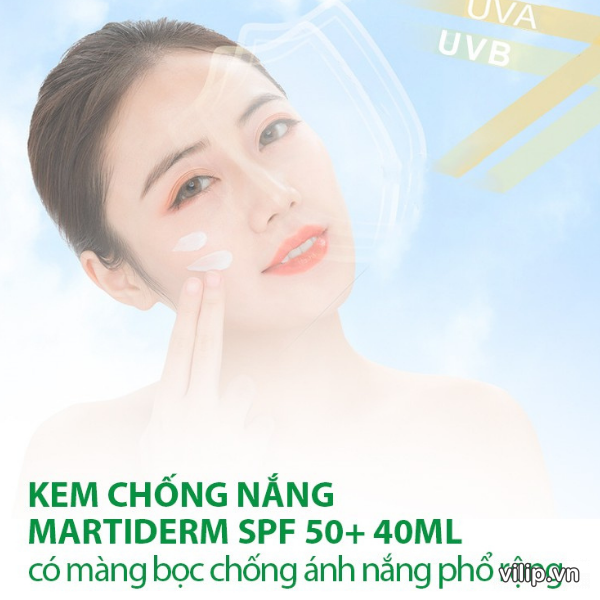 Kem Chống Nắng Ngừa Lão Hóa, Nám MartiDerm The Originals Proteos Screen SPF50+ (40ml)