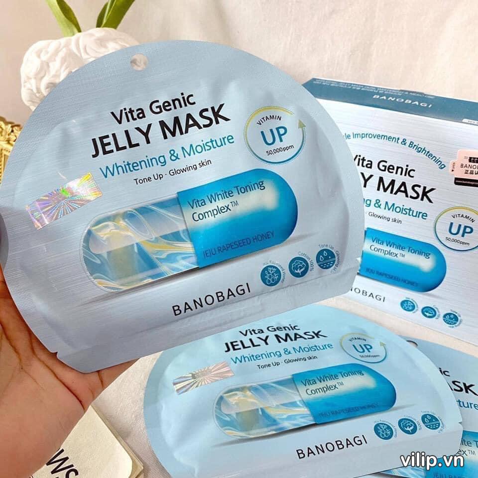 Mat Na BANOBAGI Vita Genic Jelly Mask – Whitening Moisture Tone Up Glowing Skin
