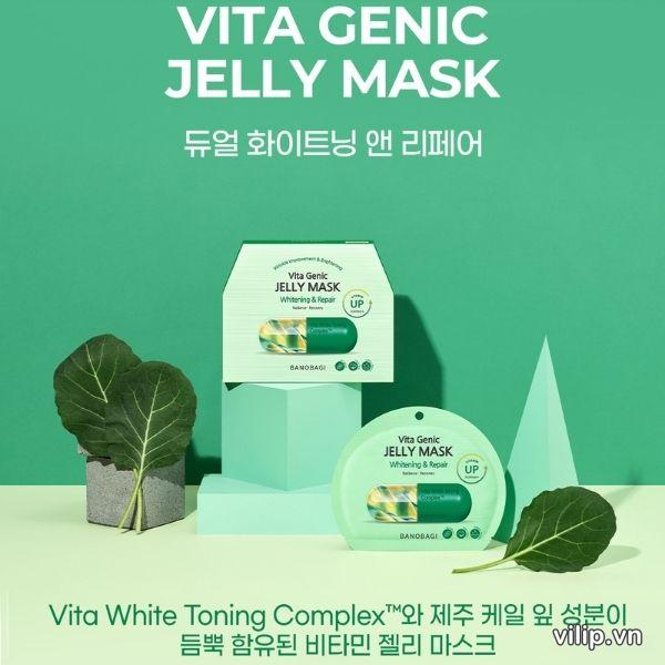 Mặt Nạ Banobagi (BNBG) Vita Genic Jelly Mask Whitening Recovery - Xanh Lá