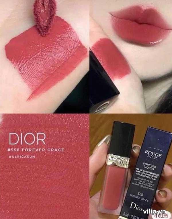 Son Kem Dior Rouge Dior Forever Liquid 558 Forever Grace Mau hong hoa kho 3