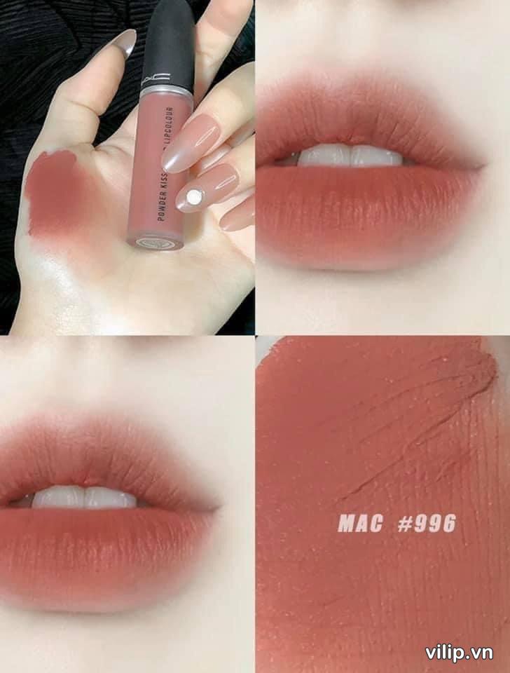 Son Kem Mac Powder Kiss Liquid Lipcolour 996 Date Maker – Mau Hong Nude 6