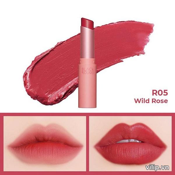 Son Black Rouge All Day Rose Velvet Wild Rose R05