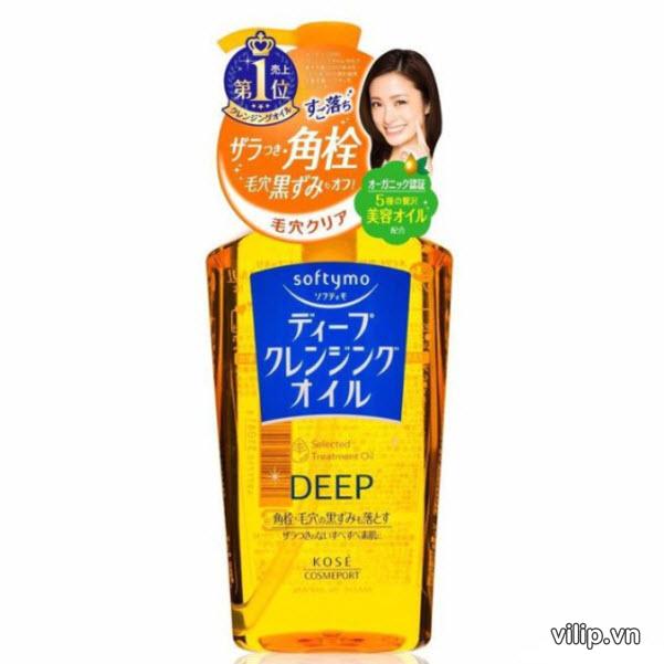 Dầu Tẩy Trang Kose Softymo Deep Cleansing Oil (chai Màu Vàng Đậm) Dd