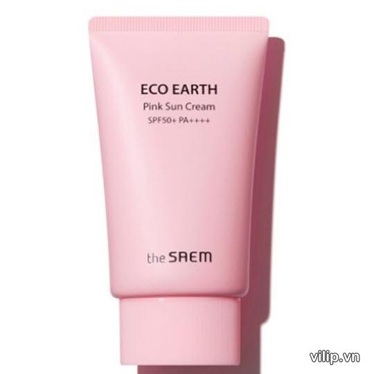 Kem Chống Nắng The Saem Eco Earth Power Pink Spf 50+ Dd