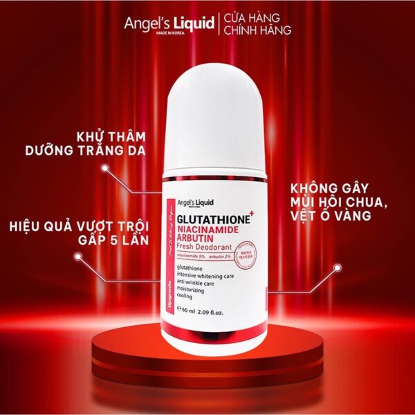 Lăn Khử Mùi Trị Thâm Angel’s Liquid Plus Niacinamide Arbutin Fresh Deodorant 6