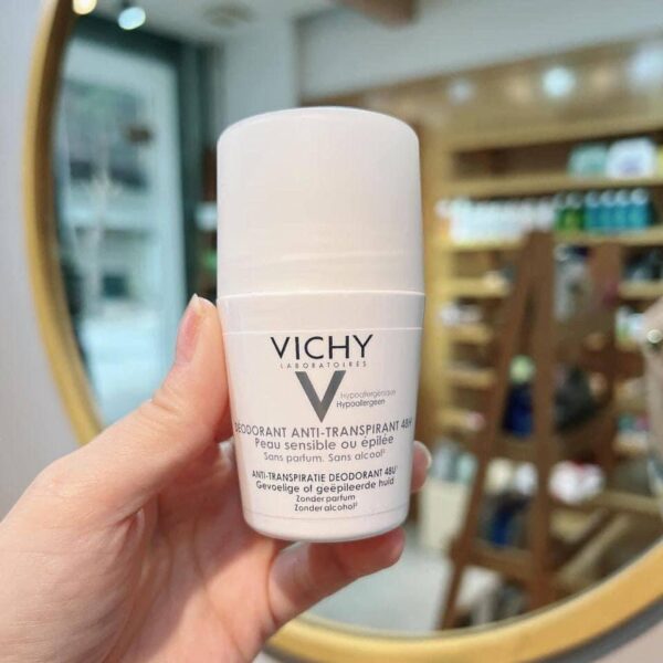 Lăn Khử Mùi Vichy Anti – Transpirant 48h Sensitive Skin (trắng) 1