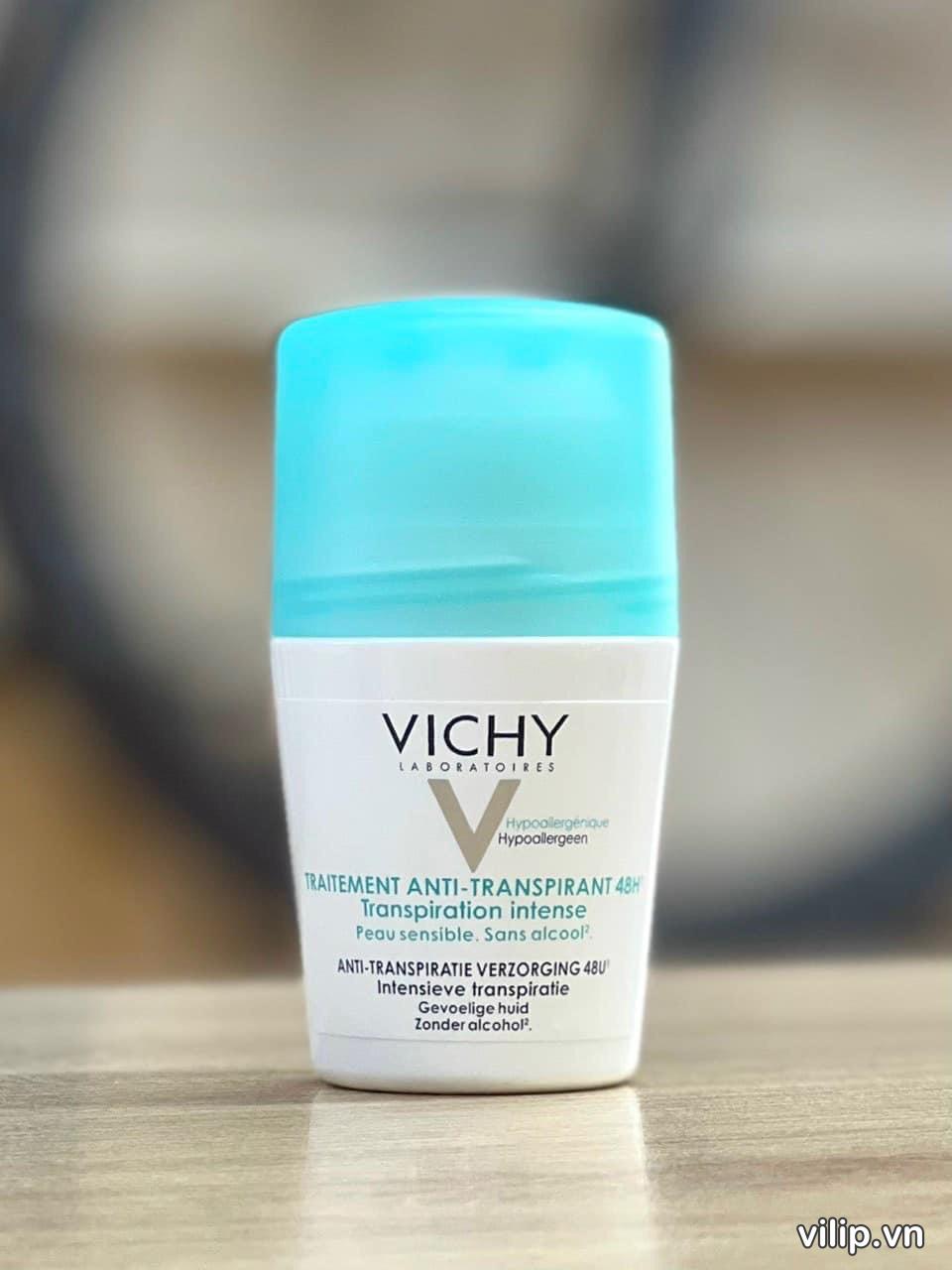 Lăn Khử Mùi Vichy Traitement Anti – Transpirant 48h (xanh) 10