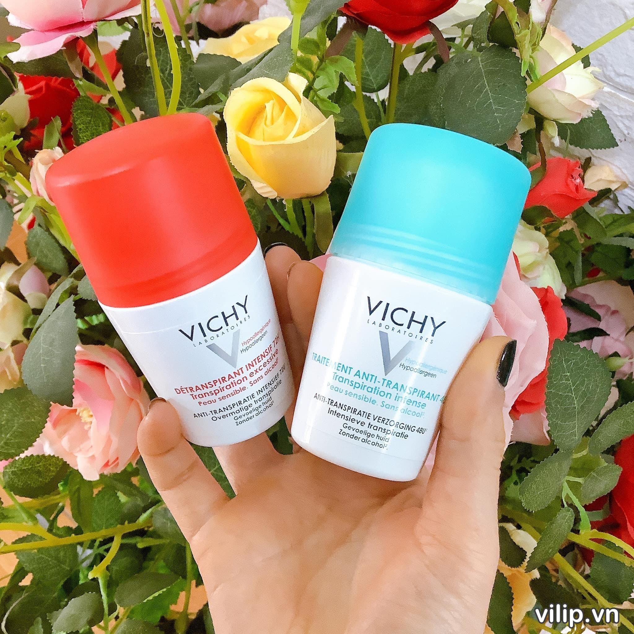 Lăn Khử Mùi Vichy Traitement Anti – Transpirant 48h (xanh) 8